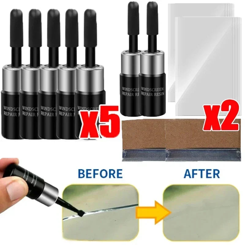 Car Glass Repair Window Cracks Gone Kit Remove Scratch Automobile Truck Motorcycles Broken Repair Windscreen Crack Recovery Set