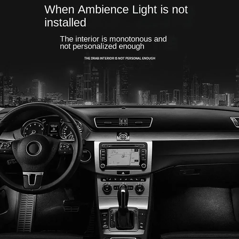 Car Cigarette Lighter USB Atmosphere Light LED Mini Colorful Night Light Wiring-Free Interior Lighting Supplies Accessories New