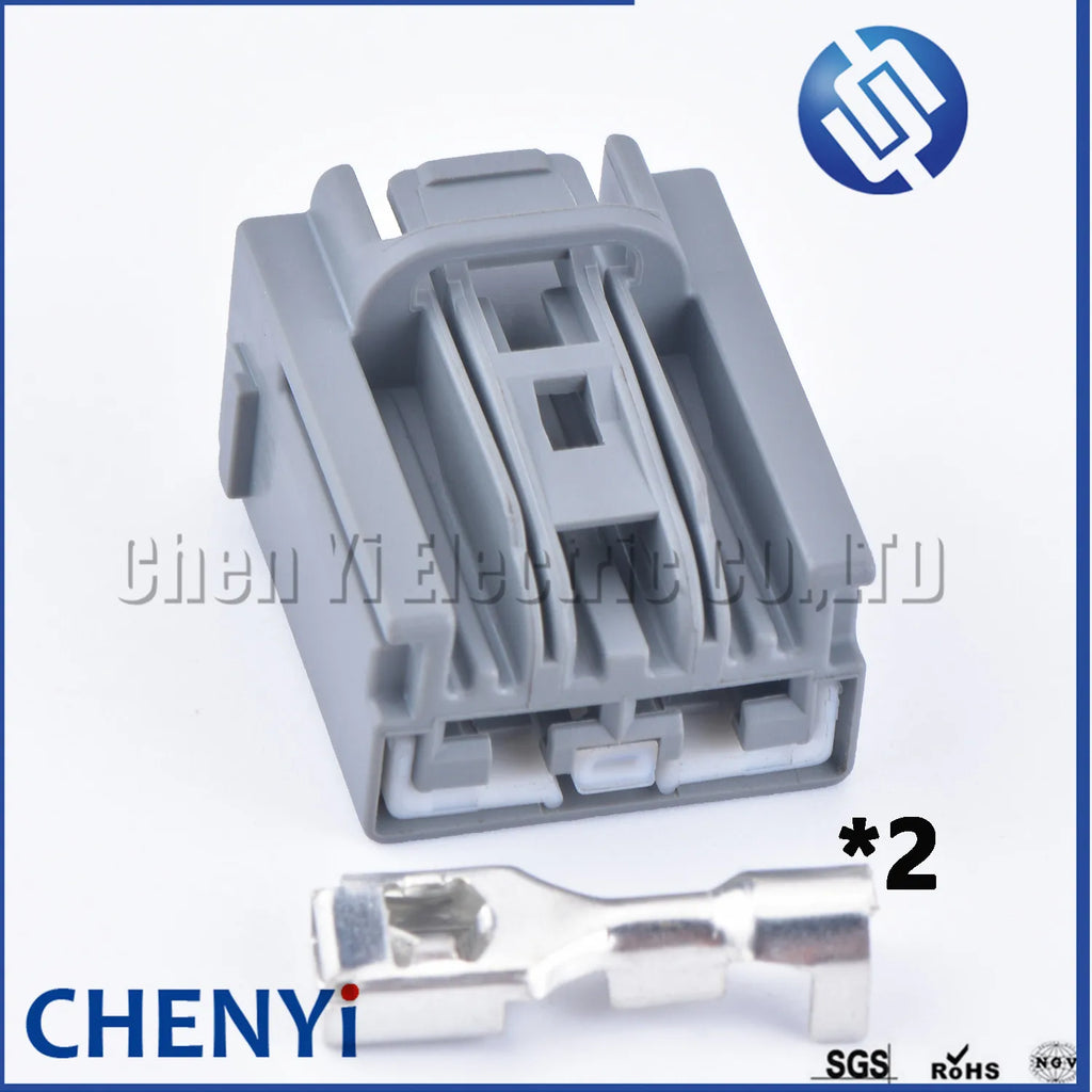 2 Pin 6.3mm Series auto motorcycle wiring harness plug car connector 7283-6458-40 7282-6458-40 For Volvo Toyota Honda Ford