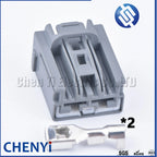 2 Pin 6.3mm Series auto motorcycle wiring harness plug car connector 7283-6458-40 7282-6458-40 For Volvo Toyota Honda Ford