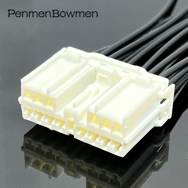 1 Set 14 Pin Car Audio Power Window Switch Electrical Cable Connectors Female Wire Harness Plug 7123-8346 For Mitsubishi