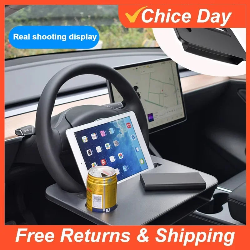 2 In1 Car Laptop Computer Desk Bracket Seat Gap Filler Organizer Drink Food Coffee Steering Wheel Dining Table Accessories Amagi