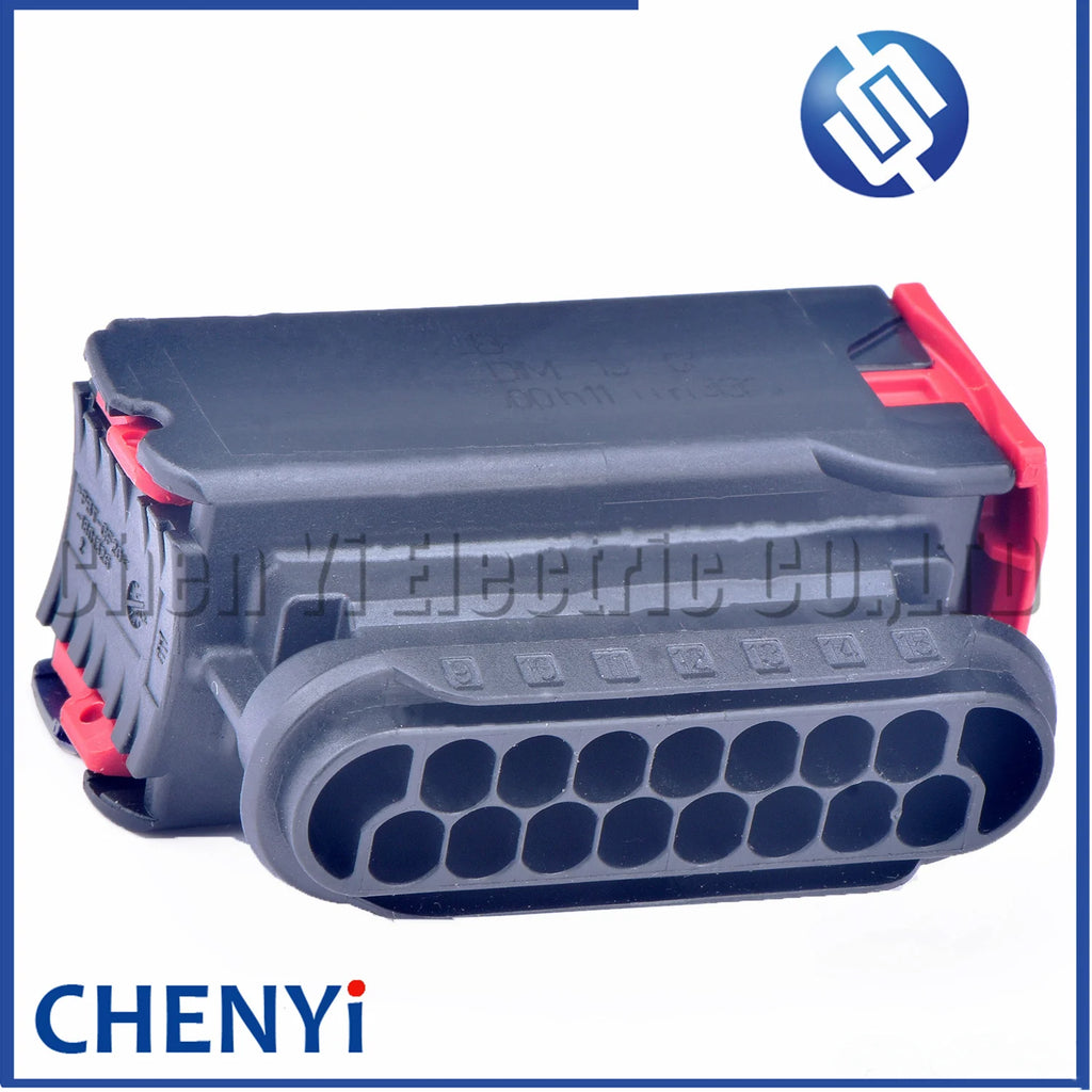 15 Pin Automotive waterproof connector Automobile Headlamp Plug 1801325-1 1801326-1 For Citroen C5 Peugeot 206 307 408
