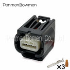 1 Set 3 Pin Auto Reversing Light Radar Electrical Cable Connectors Female Wiring Harness Plug for Honda Infiniti 7283-2147-30