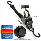 Retractable Auto Ratchet Strap Automatic Shrink Bundle Tape Retractable Belts For Motorcycles Convenience Luggage Straps