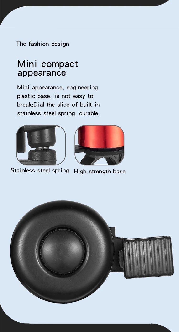 Bicycle Bell MTB Bike Sound Alarm Horn For Safety Warning Cycling Handlebar Metal Ring MTB & Road Bike Accessories New