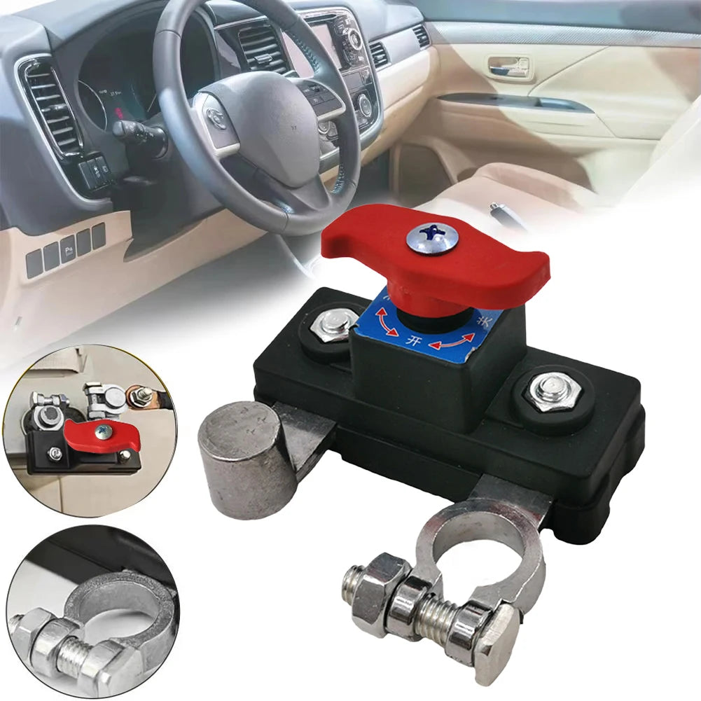 12V/24V Car  Battery Cut Off Switch  Disconnect Isolator Cut-off  Power Cutoff Switch Anti-Leakage  Switch Bidirectional Joint