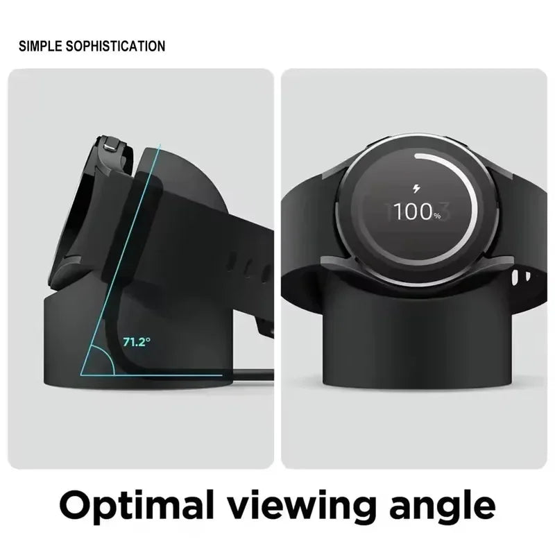 Charger Stand For Apple Watch Series 9 8 Ultra 7 6 5 SE 4 3 2 Charger Dock Station Silicone Iwatch Charging Cable Holder Amagi