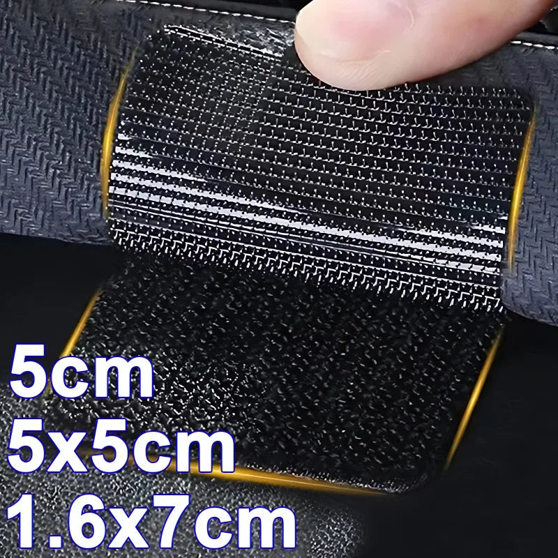 2/100pcs Carpet Fixing Stickers Double Faced High Adhesive Car Carpet Fixed Patches Home Floor Foot Mats Anti Skid Grip Tapes