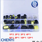 299 Pcs 1.8mm 1-16 Pin Waterproof plug Electrical Wire Connector Sets Kits with Crimp Pins and rubber seals 174661-2