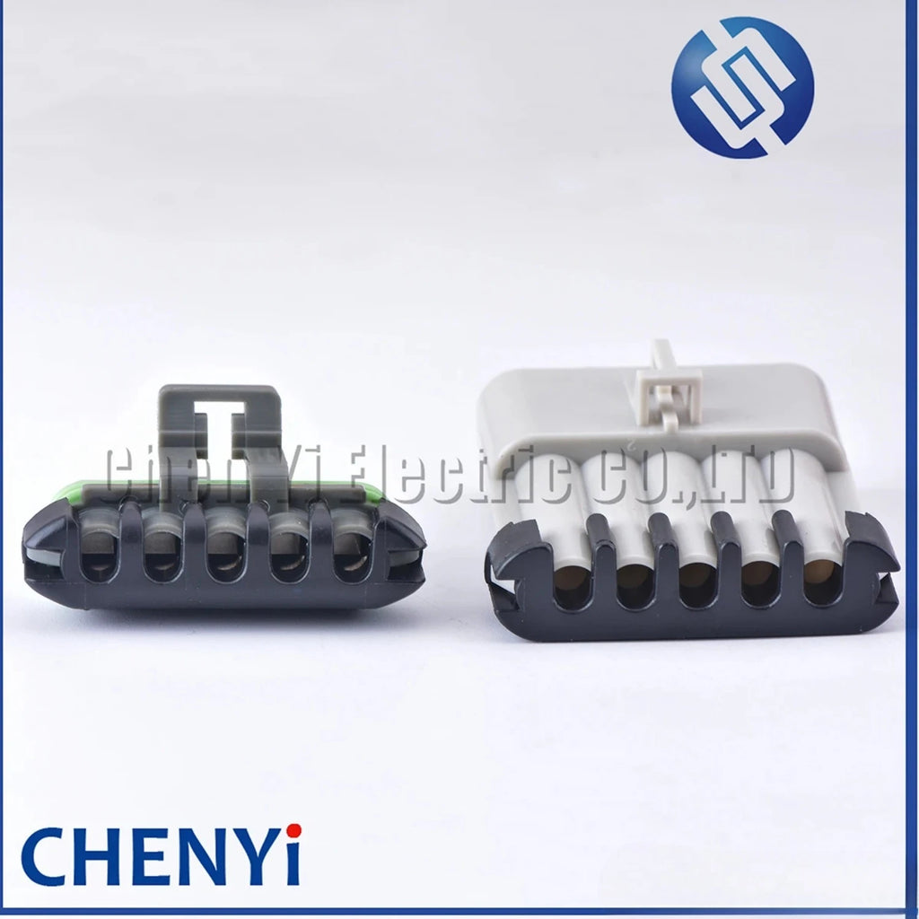 5 Pin Automotive Waterproof Male or Female Wiring Plug Grey Connector plug 1218-6400 12084891