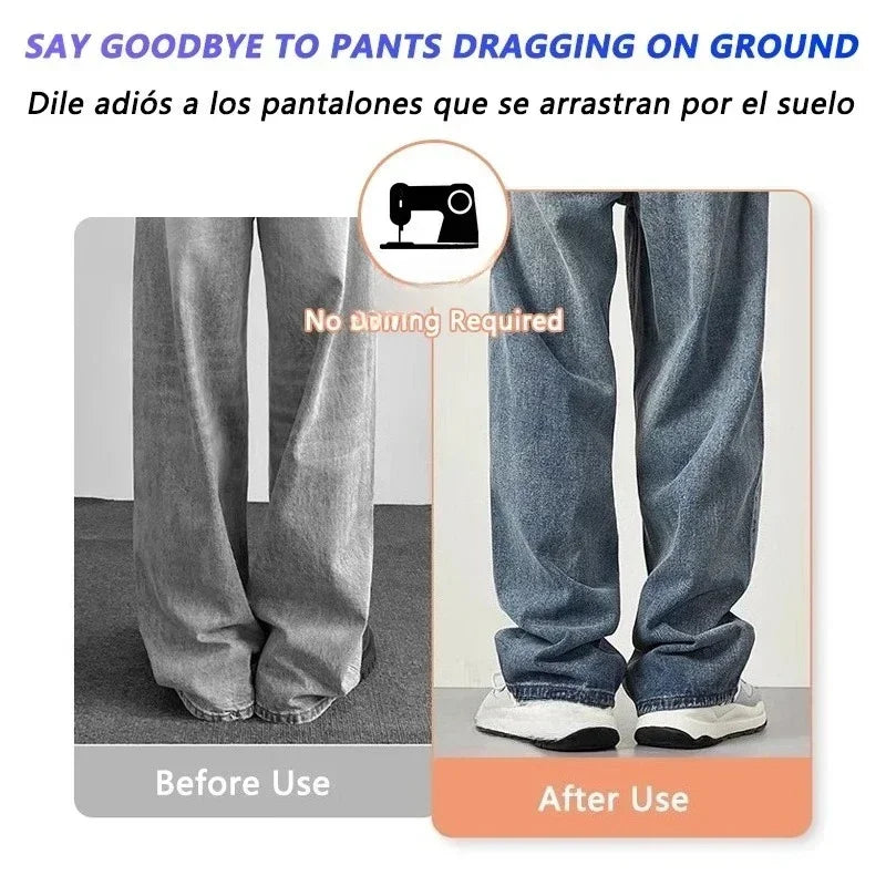 Invisible Leg Shortening Clip, Non-Slip Pants Edge Clip, Quick Fix Hem Clip, Hidden Pants Adjuster, Sewing Accessories Amagi