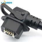 2+1+7 connector electric vehicle lithium battery bent wire harness plug power cord new energy storage charging female socket