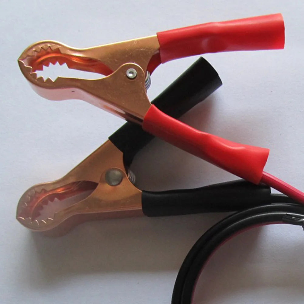 2 Pcs Car 50AMP Battery Inverter Wire Power Transfer Cable Alligator Clip Devices Plastic And Copper Cables Battery Clip Wire