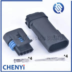 2 set 4 Pin male or female car intake pressure sensor connector plug 1.2L auto Oxygen Sensor O2 connectors 12162190