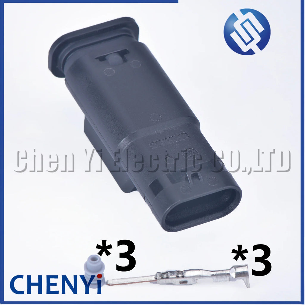 3 Pin auto waterproof automotive cable connector reversing radar camshaft sensor plug Pigtail 805-121-521 7615490-03 A0225452426