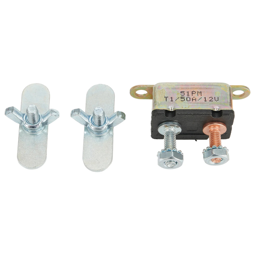 Stud Type Auto Reset Circuit Breakers 12V 30A/40A/50A Auto Automatic Fuse Reset Circuit Breaker Copper Stud Bolt