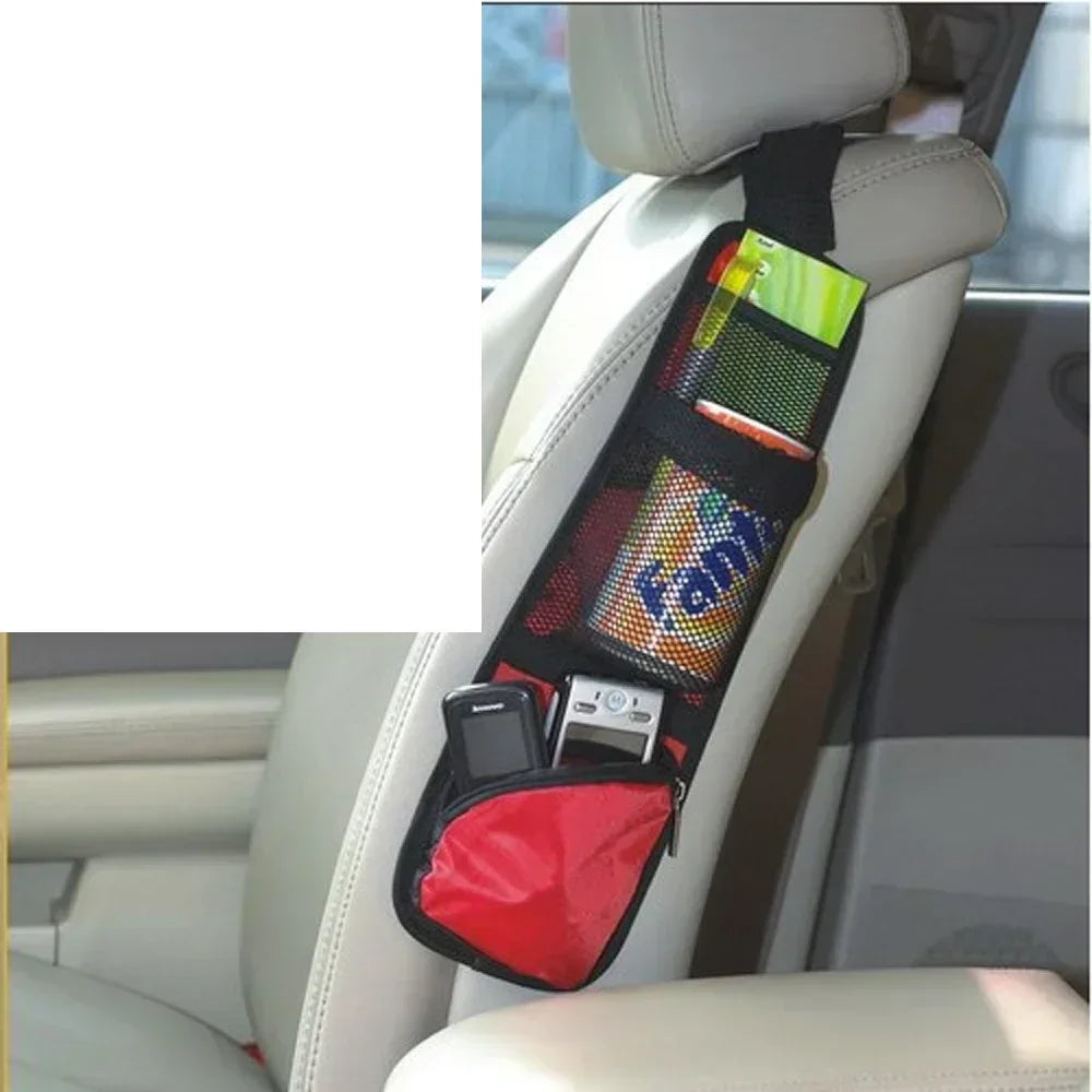 Car Seat Side Organizer, Automobile Seat Storage Hanging Bag, Truck Multi-Pocket Drink Holder, Mesh Pocket Car Seat Phone Amagi