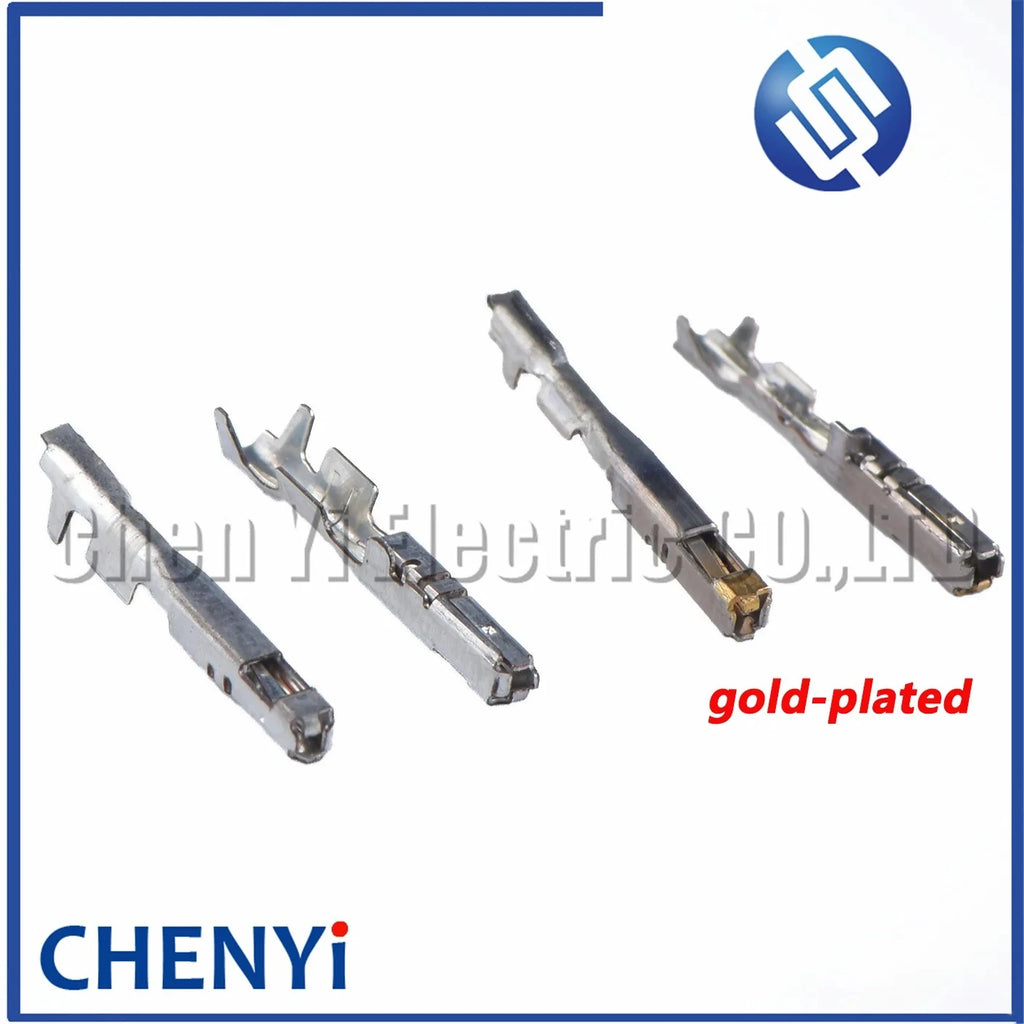 10/50 Pcs automobile connectors wire terminal crimp electrical pin Brass tinned gold-plated terminals 1674311-1 82998-12870