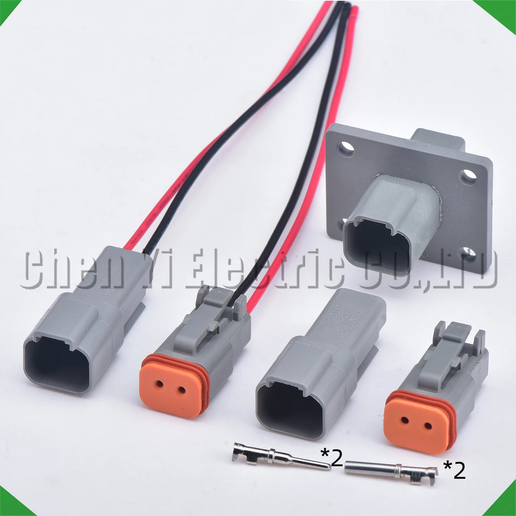 2-Pin Wire Harness female Waterproof Connector Automotive Electrical Harness pigtail