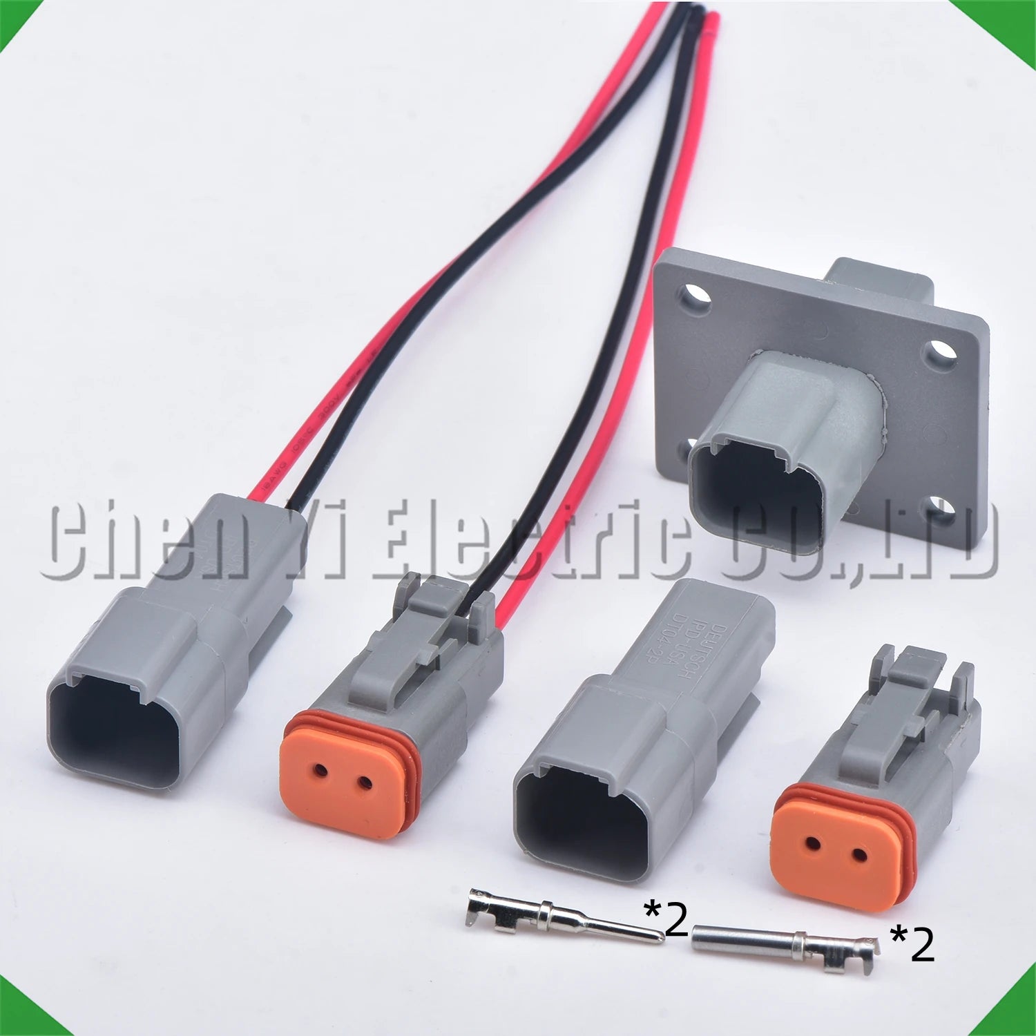 2-Pin Wire Harness female Waterproof Connector Automotive Electrical Harness pigtail