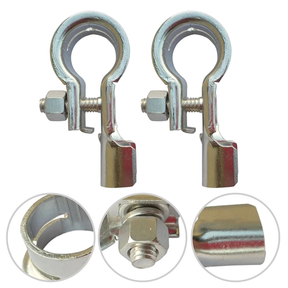 1 Pair Battery Terminals Connector Clamps Copper Battery Terminal Kit Brass Terminal Clamp Connector Negative Positive Auto Part