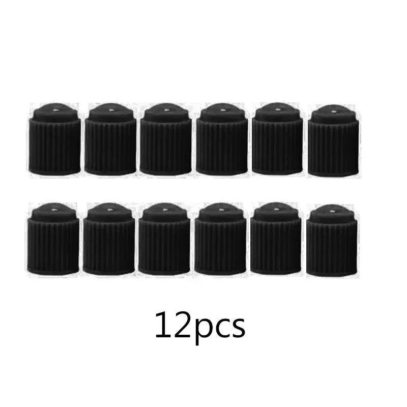 Car Tire Valve Plastic Black Bike Tyre Valve 1000/4PCS Caps with O Seal Ring Dome Shape Dust Valve for Car Bicycles Motorcycles