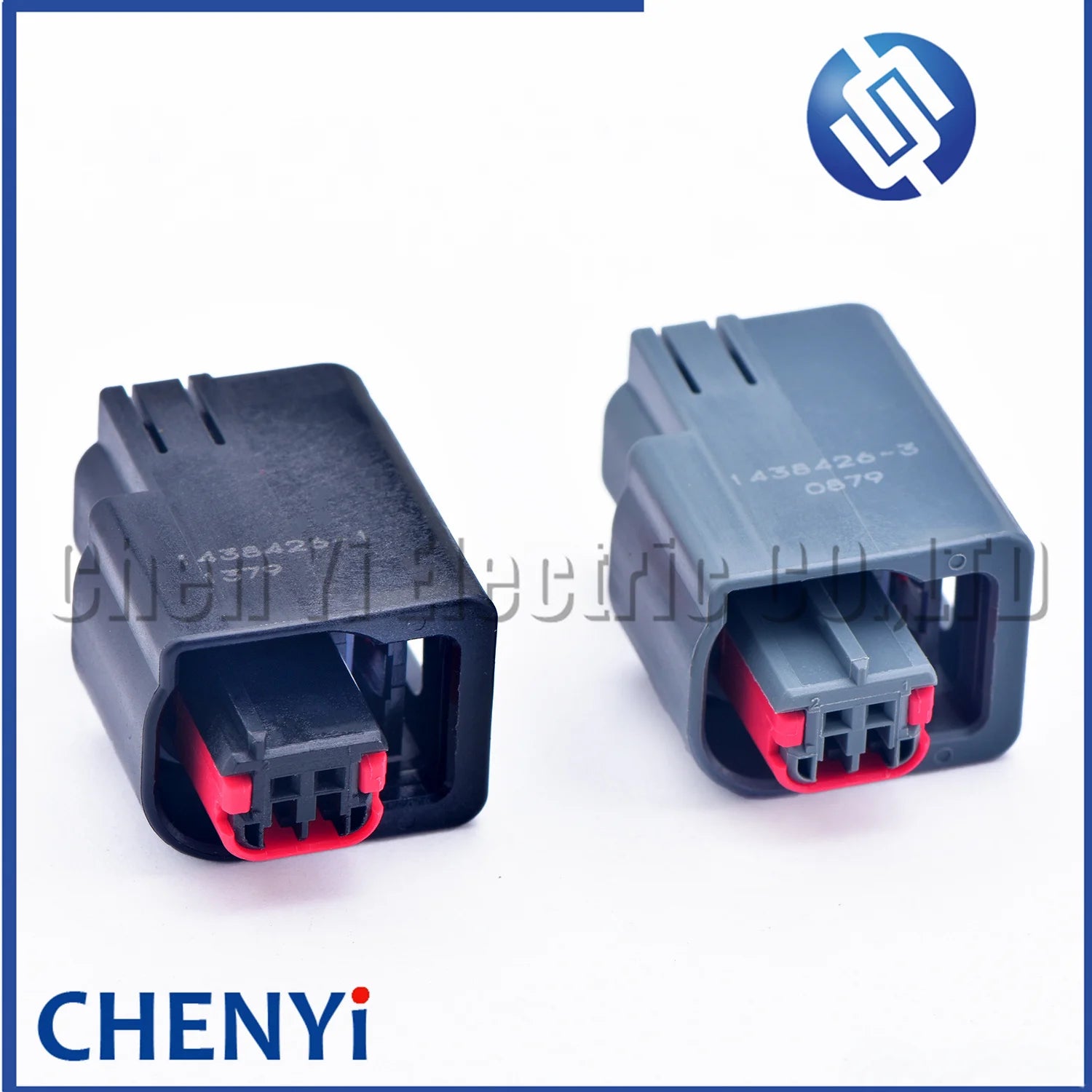 2 Pin female black grey Automobile waterproof connector Car Door Wire Harness Plug 1438426-1 1438426-3