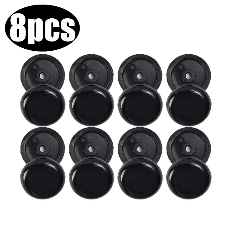 4/8pcs Car Safety Seatbelt Stopper Buckle Adjust Seat Belt Spacing Limit Stop Plastic Anti-slip Button Retainer Car Interior