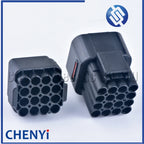 1 Set Black 16 Pin Auto Waterproof Electric Wire Cable Connector Male Or Female Socket Plug 6085-0510 6188-0353 6185-0510