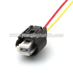 2 Pin Connectors Waterproof 0.6mm Male and Female Connectors Automobile Wire Harness Plastic Plug Socket 1718555-1 1-968790-2
