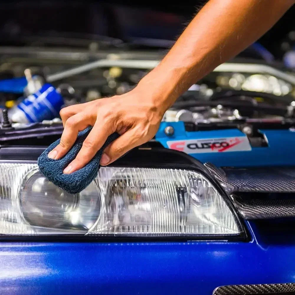 Microfibre Car Wax Applicator Pads Soft Auto Detailing Wax Sponge Rectangle Foam Paint Care Pad Polishing Auto Cleaning Amagi