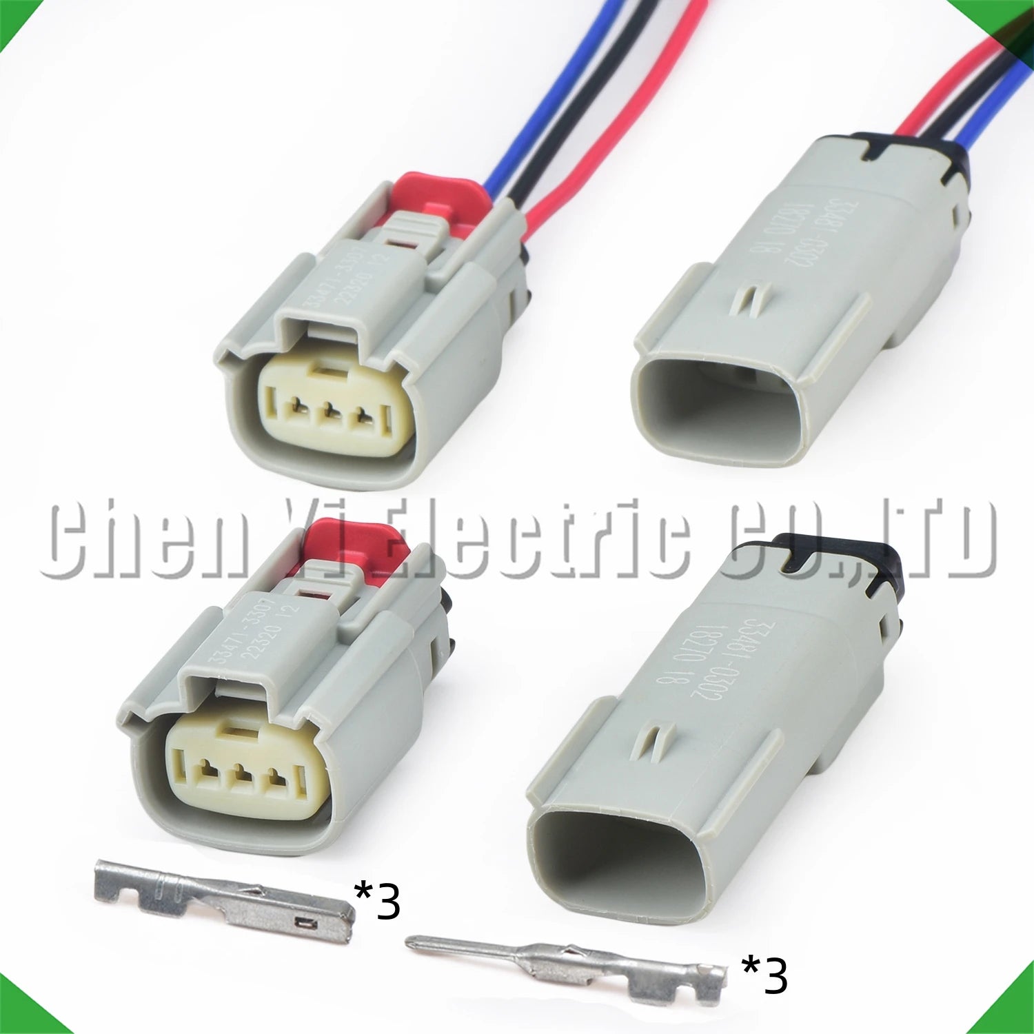 3-pin auto connector connector automotive connectors signal light fog light
