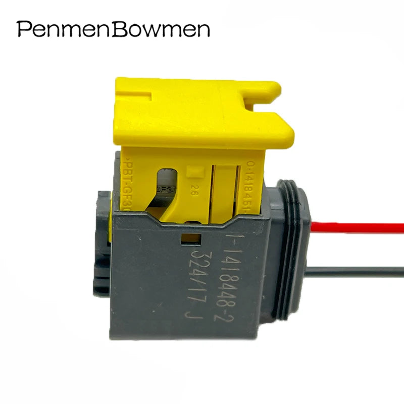 1 Set 2 Pin Car Housing Wiring Harness Plug Female Electrical Cable Connectors Waterproof 1-1418448-2