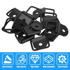 1-10PCS DRing Heavy Duty Tie Down Single Hole Iron Metal Mount Stamped Anchor Point Lashing Ring for Truck Trailer Cargo Van Kit