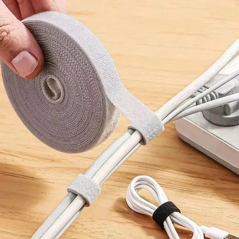 DIY Nylon Tape Self Adhesive Sewing Accessories Adjustable Fastener Straps For Wire Organizer Home Office Cable Management Amagi