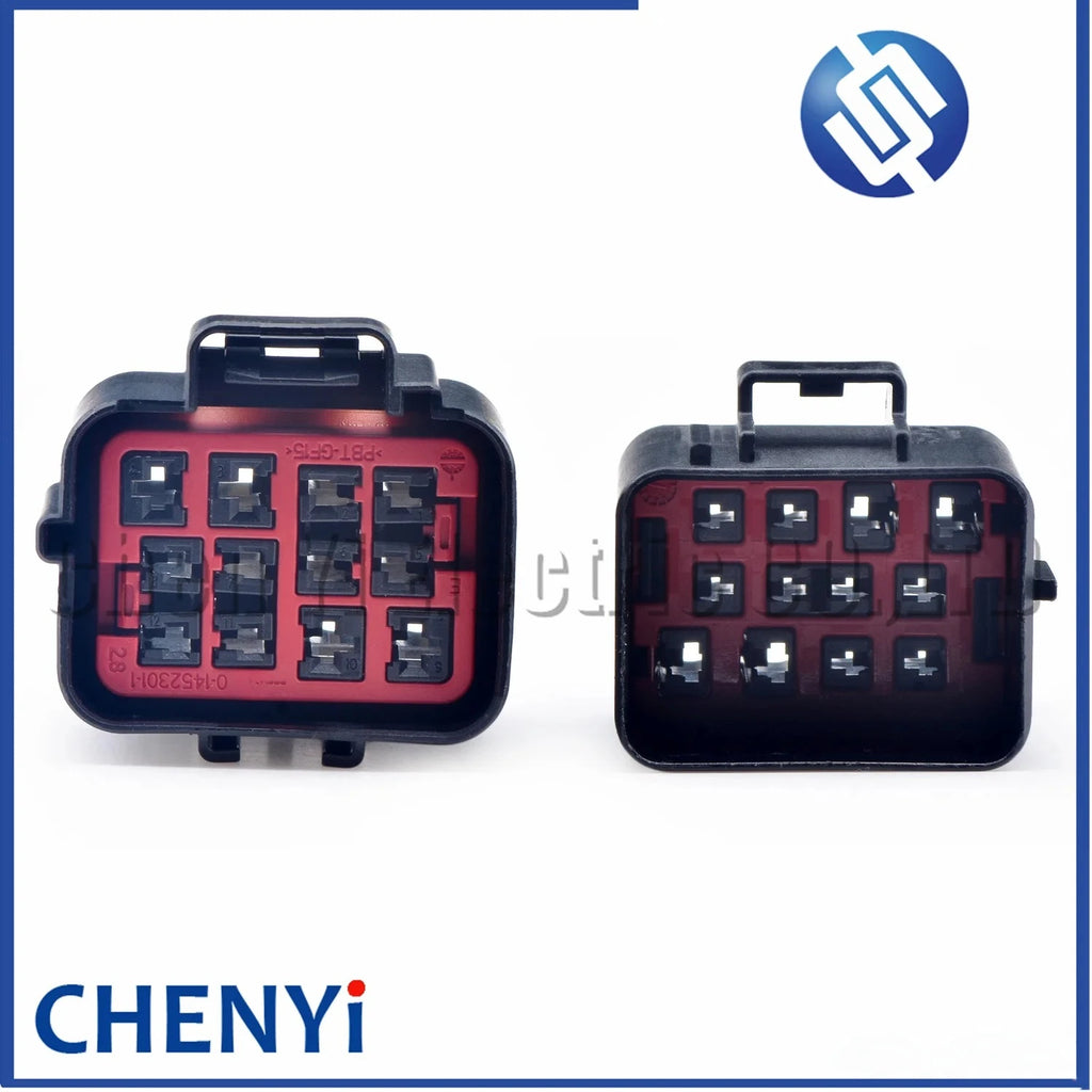 12 Pin Auto waterproof connector parking sensor Headlight assembly harness plug 145229-1 1452303-1 For Ford Volvo Cadillac Jeep