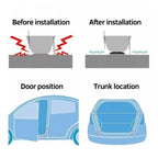 Car Door Shock Absorber Pads Buffer Bumper Anti-collision Shock Absorbing Gasket for Auto Sound Insulation Adhesive Stickers