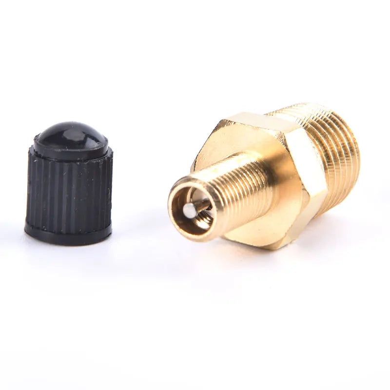 1/4 Inch NPT Solid Nickel Plated Brass Air Compressor Tank Fill Valve 6.35mm Male NPT Standard Thread Core Rated To 2g00psi