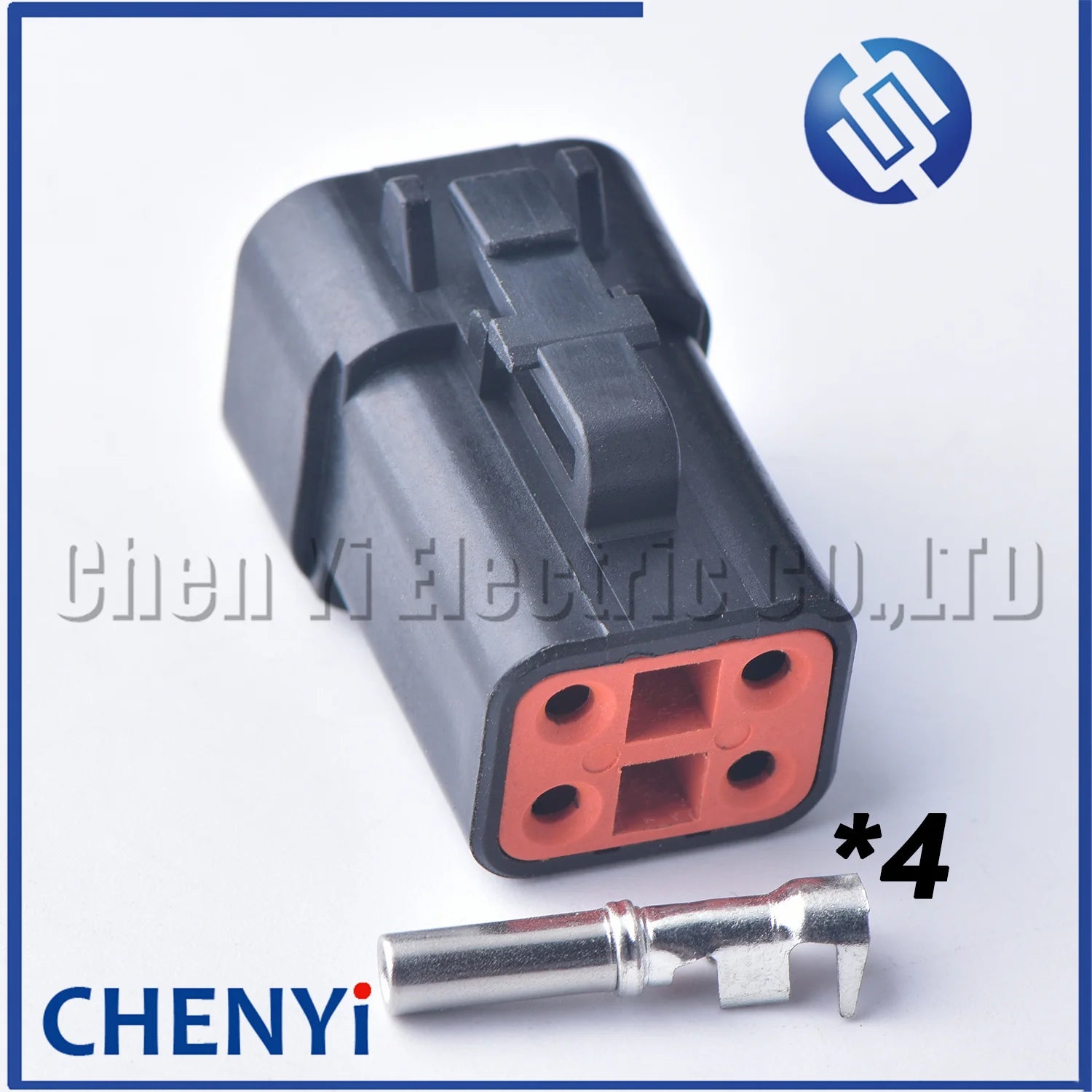 Black DTP series 4 Pin Male Female Automotive Waterproof Connector Plug DTP06-4S DTP04-4P For cummins ECM Power Connector Module