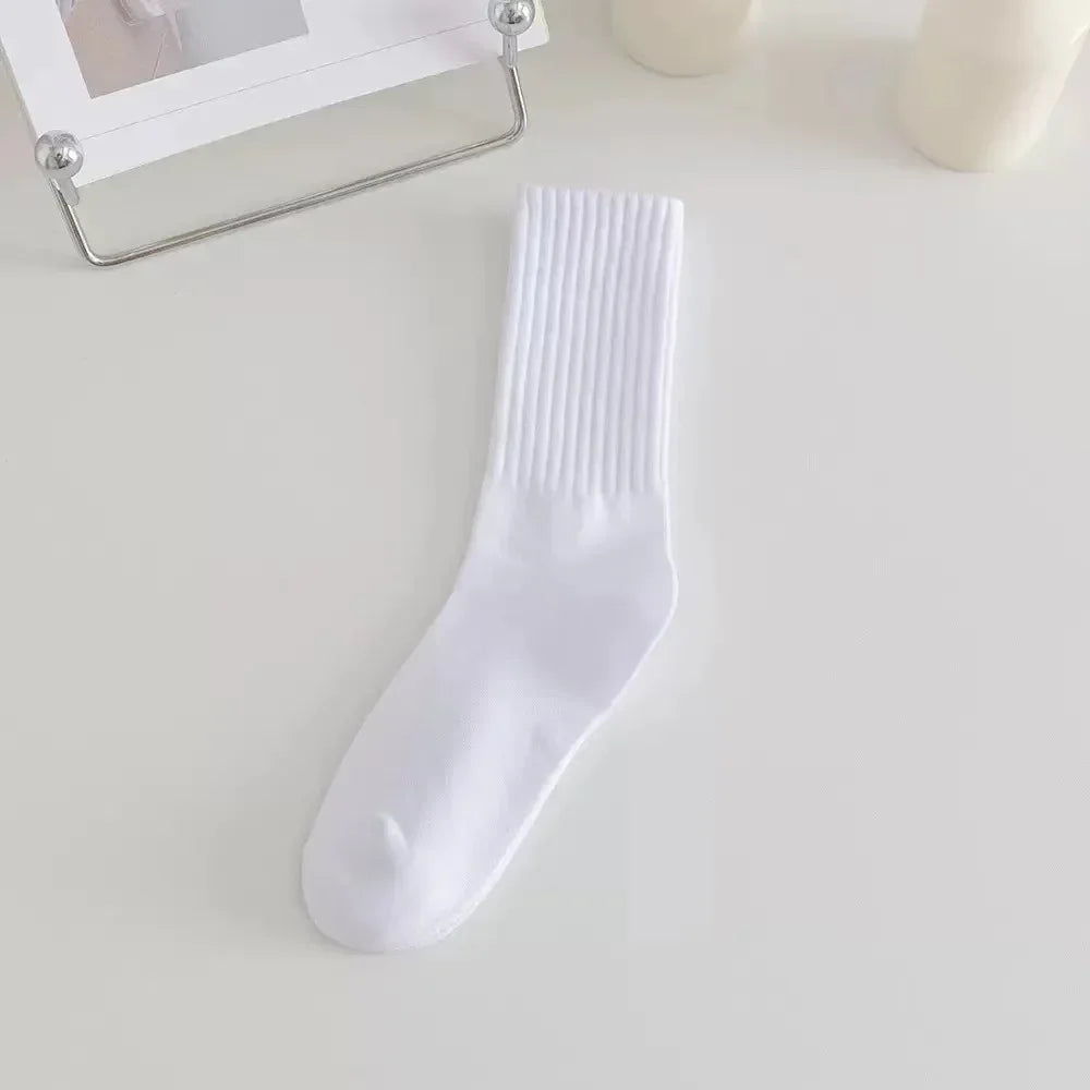 Autumn Winter Thicken Warm Wool Cashmere Thermal Long Crew Stockings Women Home Sleeping Solid Color Women Hot Tubing Socks Amag