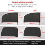 2pcs Car Styling Mosquito prevention Sun Shade Auto Uv Protect Curtain Beach Parasol Parasol Side Windows Children Shield Visor