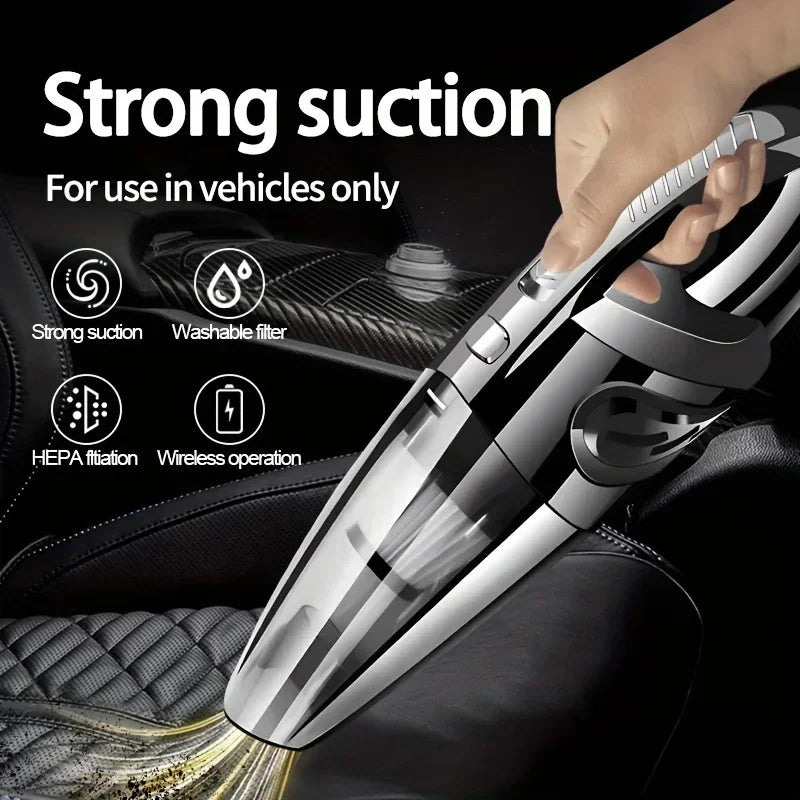 12V Car Vacuum Cleaner Portable 100W Handheld Portable Car Mounted Vacuum Cleaner Super SuctionWet AndDryDualUseCar Home Amagi