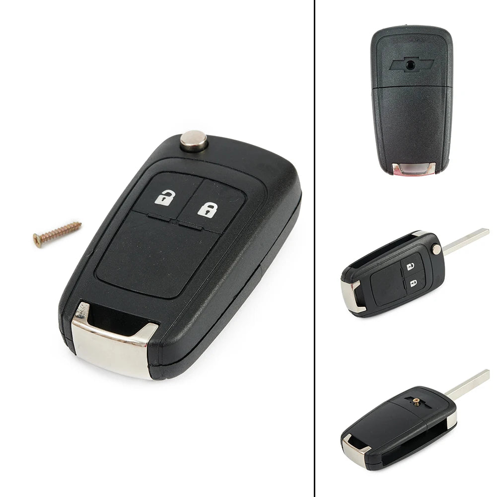 1 Pc 2 key Or 3 Key Shell Buttons Car Remote Key Shell Case Cover For Chevrolet Cruze Spark Orlando Flip Folding Car Key shell