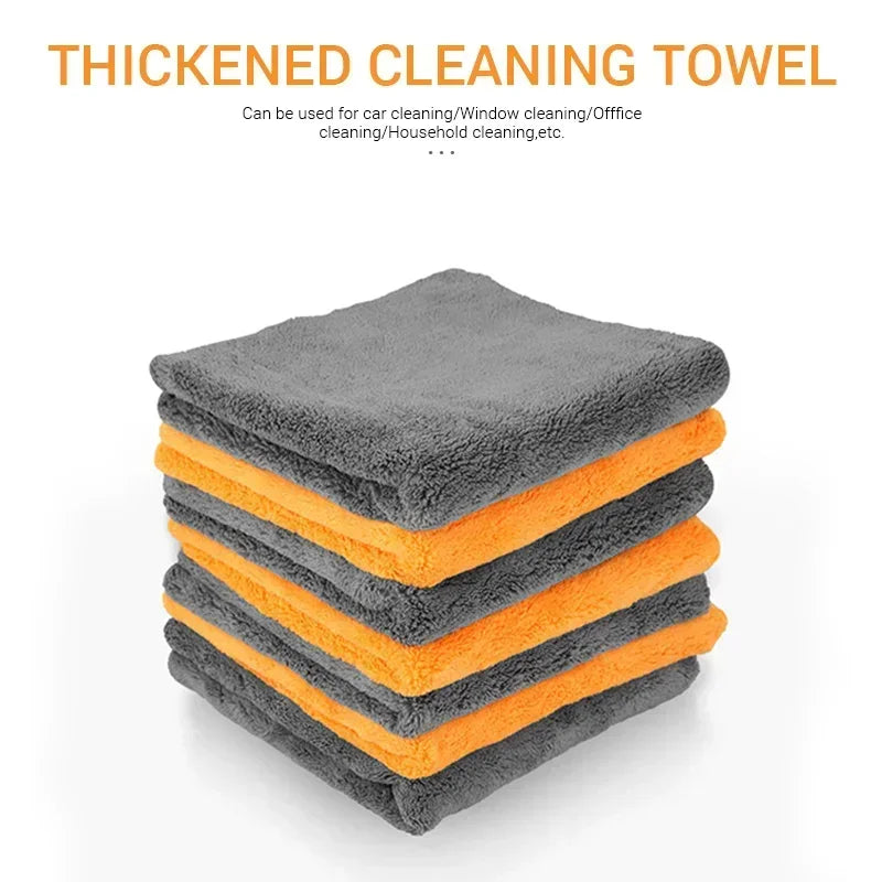 Premium Microfiber Towels Car Care Washing Thicken Towel Car Detailing Drying Cloth Cleaning Tool Auto Wash Accessories Amagi