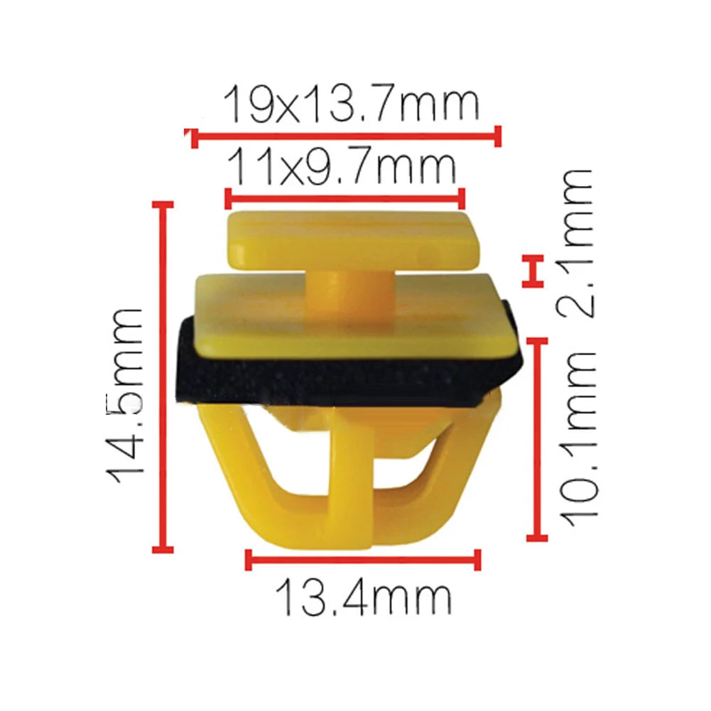 25Pcs Exterior Sill  Body Side Moulding Retainer Clips For Hyundai 87758-35000 Auto Clip Rivet Retainer Fastener