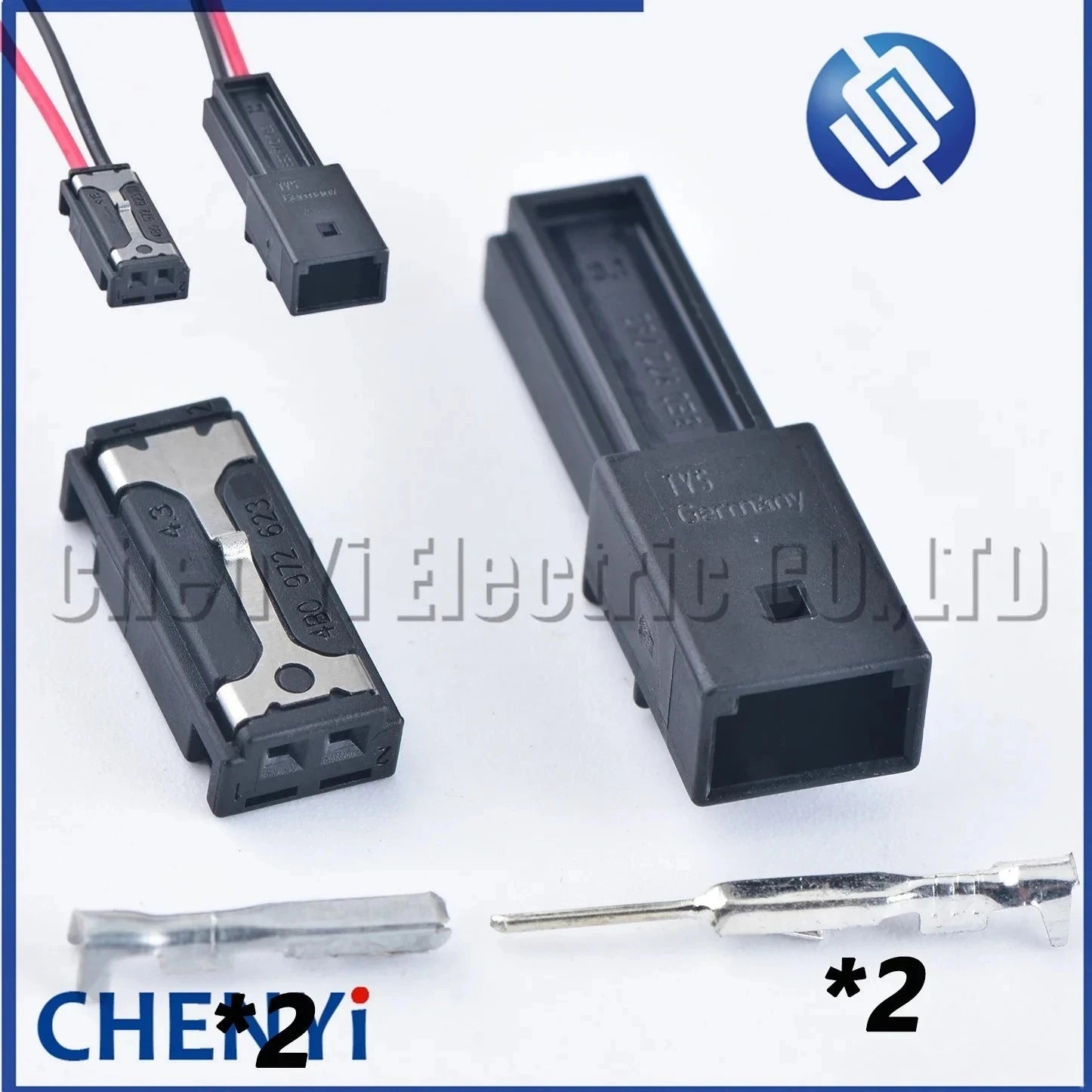 2 Pin Car door Tweeter Audio Electrical Connector Cable Plug 8E0 972 763 4B0 972 623 8E0972763 4B0972623 1534027-1