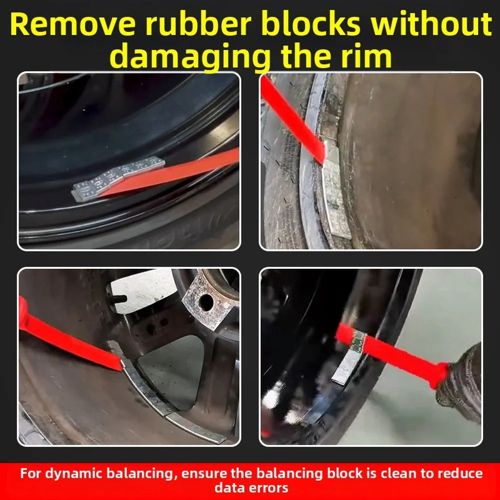 1/4pcs Nylon Tire Balance Weight Scraper Remover Tool Set 4 Pcs Wheel Rim Safety Plastic Balance Removal Tire Scraper Tool