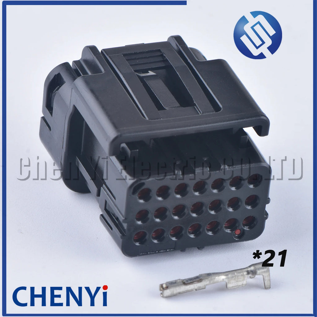 1 set 21 Pin female car Motorcycle scooter ECU ECM PCB connector waterproof plug with Pins 6189-7108 W025-21FAY-B