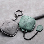 New Leather 4 Buttons Car Remote Key Case Cover for Zeekr 001 X 2021 2022 2023 for ZEEKR 001 009 Full Protector Fob Keychain